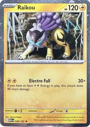 Raikou - 048/132 (Cosmo Holo) — ME01: Mega Evolution