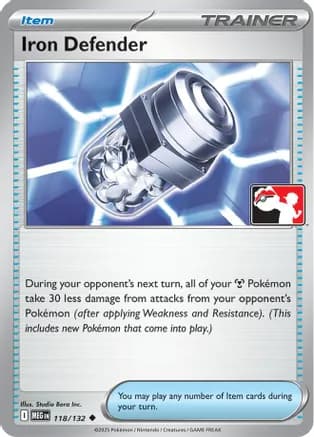 Iron Defender - 118/132 — Prize Pack Series Cards