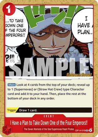 I Have a Plan to Take Down One of the Four Emperors!! — The Azure Sea's Seven Release Event Cards
