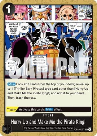 Hurry Up and Make Me the Pirate King! — The Azure Sea's Seven Release Event Cards