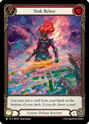 Sink Below (Red) - FAB359 — Flesh and Blood: Promo Cards