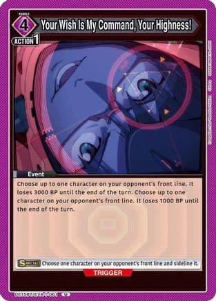 Your Wish Is My Command, Your Highness! — UE15BT: Evangelion: New Theatrical Edition