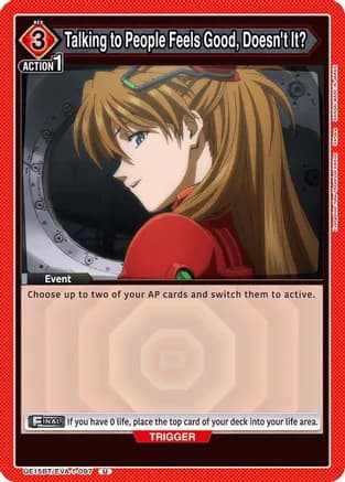 Talking to People Feels Good, Doesn't It? — UE15BT: Evangelion: New Theatrical Edition