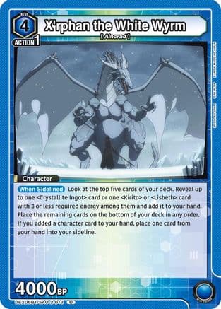 X'rphan the White Wyrm — UEX06BT: Sword Art Online Vol.2