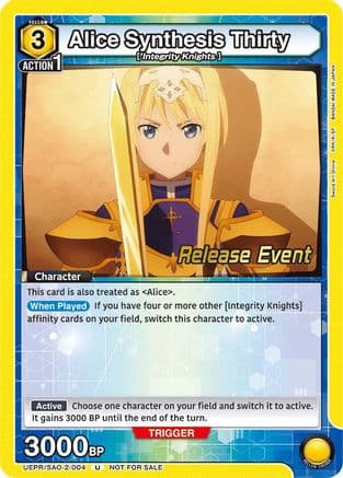 Alice Synthesis Thirty — UEX06BT: Sword Art Online Vol.2 Release Event Cards