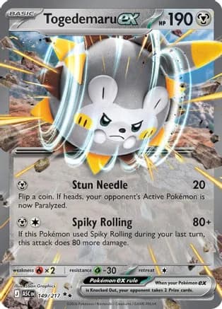 Togedemaru ex — ME: Ascended Heroes