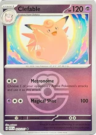 Clefable (Love Ball) — ME: Ascended Heroes
