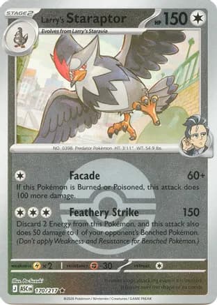 Larry's Staraptor - 170/217 (Poke Ball) — ME: Ascended Heroes