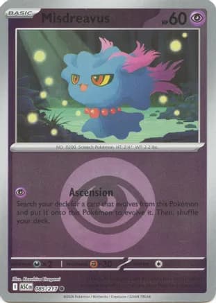 Misdreavus - 085/217 (Energy Symbol Pattern) — ME: Ascended Heroes