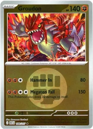 Groudon (Energy Symbol Pattern) — ME: Ascended Heroes