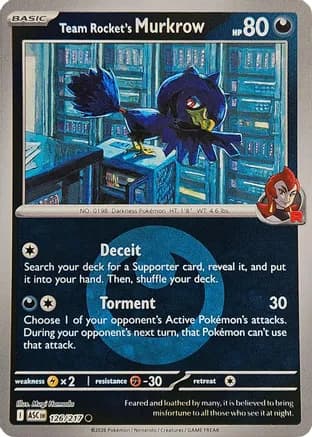 Team Rocket's Murkrow (Energy Symbol Pattern) — ME: Ascended Heroes