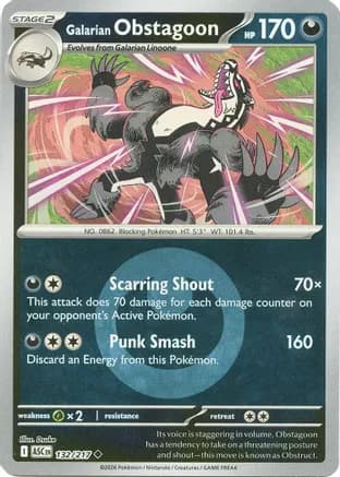 Galarian Obstagoon - 132/217 (Energy Symbol Pattern) — ME: Ascended Heroes