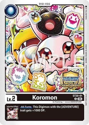 Koromon (World Championship 26–27 Regionals Season 1) — Starter Deck 20: Protector of Light