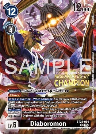 Diaboromon (Regionals 26-27 Season 1 Champion) — Cyber Eden