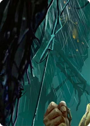 Riptide, Lurker of the Deep // Gravy Bones, Shipwrecked Looter Double Sided Art Card (Top Right) — GEM Pack 2
