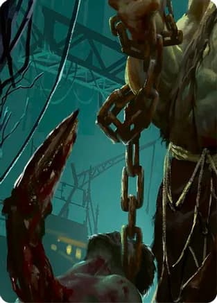 Riptide, Lurker of the Deep // Gravy Bones, Shipwrecked Looter Double Sided Art Card (Middle Right) — GEM Pack 2