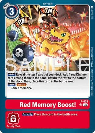 Red Memory Boost! (Reprint) — Advanced Booster Digimon Generation