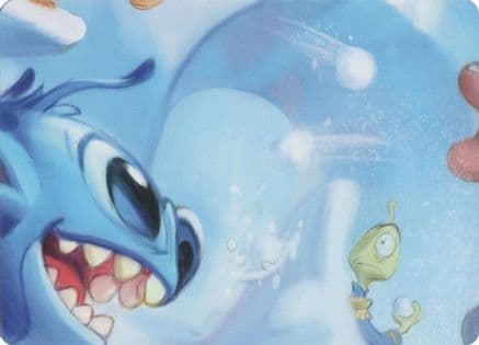 Winterspell Snowball Fight Puzzle Insert (Middle Center) — Winterspell