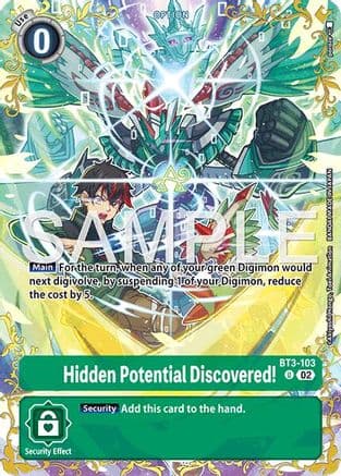Hidden Potential Discovered! - BT3-103 (Alternate Art) — Dual Revolution
