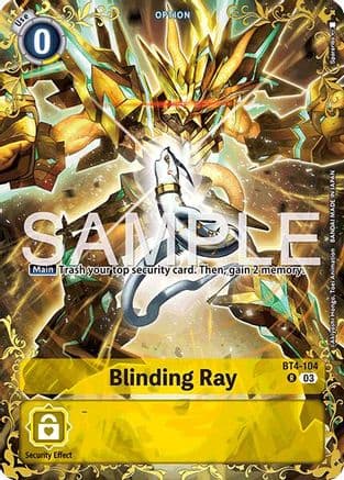 Blinding Ray - BT4-104 (Alternate Art) — Dual Revolution