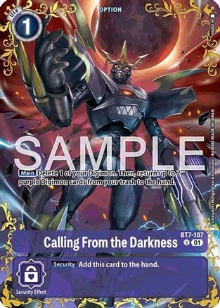 Calling From the Darkness - BT7-107 (Alternate Art) — Dual Revolution