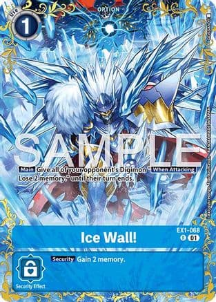 Ice Wall! - EX1-068 (Alternate Art) — Dual Revolution