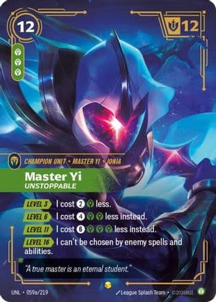Master Yi - Unstoppable (Alternate Art) — Unleashed
