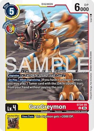 GeoGreymon — Starter Deck 24: Data Squad