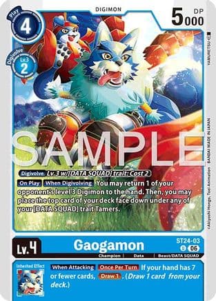 Gaogamon — Starter Deck 24: Data Squad