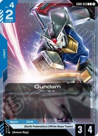 Gundam (GD01-013) (WCS26-27 Participation Pack Vol.1) — Gundam Promotional Cards