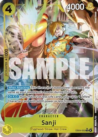 Sanji (EB04-052) (Alternate Art) — Adventure on Kami's Island