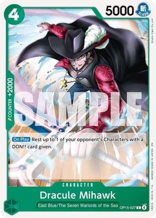 Dracule Mihawk — Adventure on Kami's Island