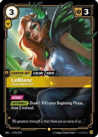 LeBlanc - Fragmented (Alternate Art) — Unleashed