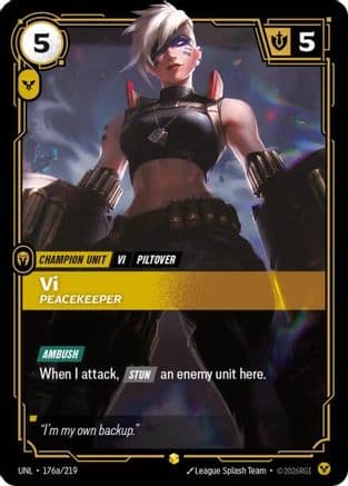 Vi - Peacekeeper (Alternate Art) — Unleashed
