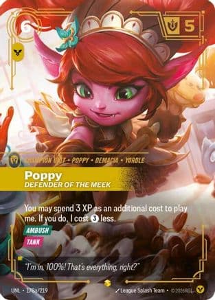 Poppy - Defender of the Meek (Alternate Art) — Unleashed