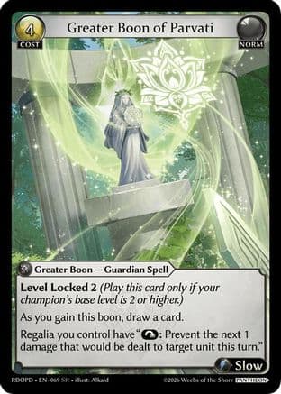 Greater Boon of Parvati — Radiant Origins: Pantheon