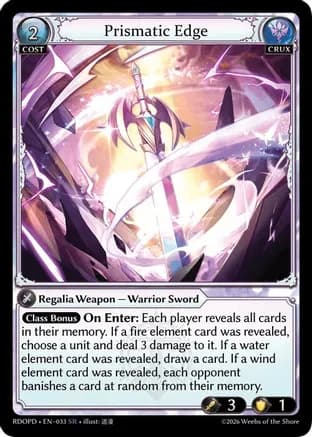 Prismatic Edge — Radiant Origins: Pantheon