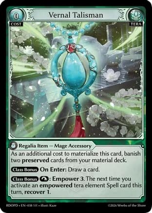 Vernal Talisman — Radiant Origins: Pantheon