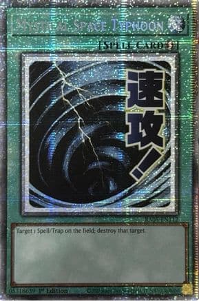 Mystical Space Typhoon (Starlight Rare) — Rarity Collection 5
