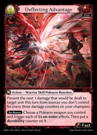 Deflecting Advantage — Radiant Origins