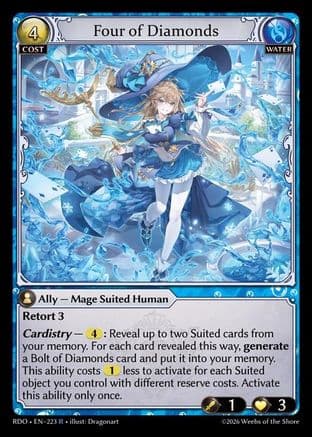 Four of Diamonds — Radiant Origins