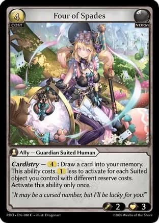 Four of Spades — Radiant Origins