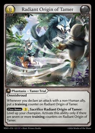 Radiant Origin of Tamer — Radiant Origins