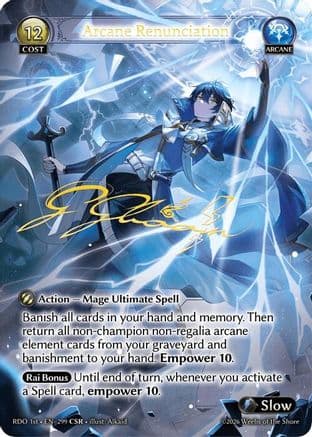 Arcane Renunciation (CSR) — Radiant Origins
