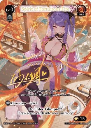 Spirit of Fortuitous Fire (003C) — Radiant Origins