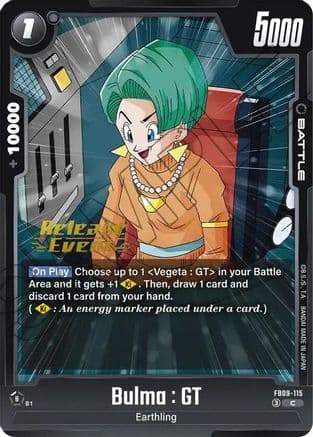 Bulma : GT — Dual Evolution Release Event Cards