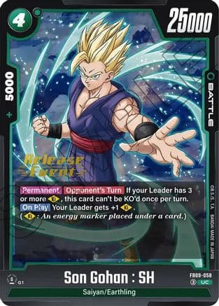 Son Gohan : SH - FB09-058 — Dual Evolution Release Event Cards