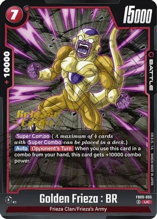 Golden Frieza : BR — Dual Evolution Release Event Cards