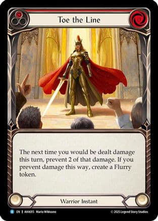 Toe The Line (Red) — Armory Deck Origins: Hala