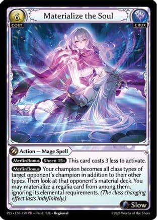 Materialize the Soul — Promotional Cards